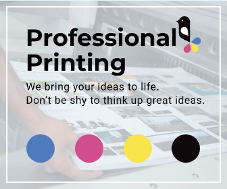 Professional printing poster Large Rectangle Modelo de Design
