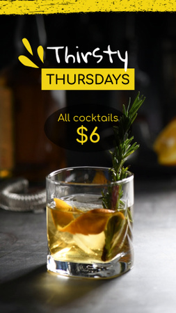 Platilla de diseño Best Price Offer For Cocktails In Bar For Clients TikTok Video