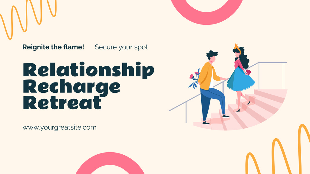 Romantic Relationship Recharge FB event cover Design Template