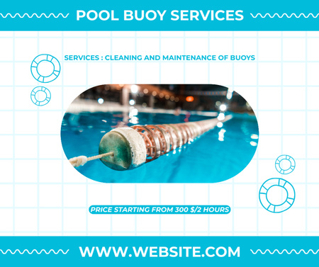 Sportive Pool Maintenance Services Facebook Design Template