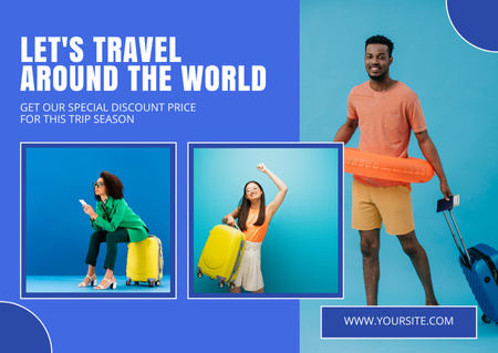 Special Discount on Summer Travel Card Modelo de Design