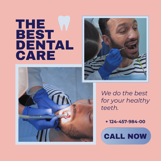 Offer of Best Dental Care Animated Post Šablona návrhu