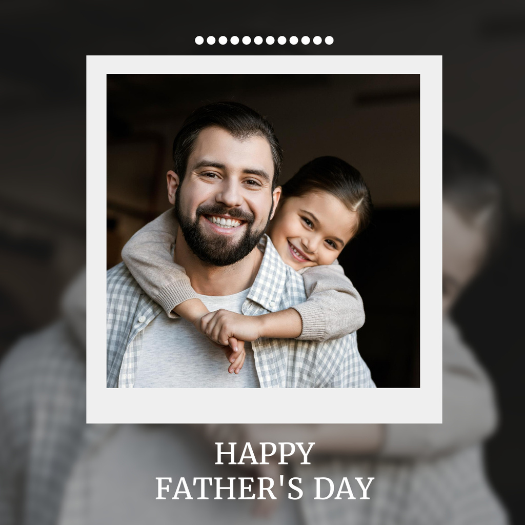 Enjoy Every Moment of Your Father's Day with Those You Love Instagram Šablona návrhu