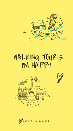 Template di design Fascinating Walking Tours Around The City  TikTok Video