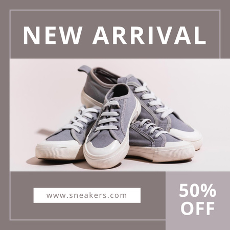 Ontwerpsjabloon van Instagram van Discount on New Arrival Shoes