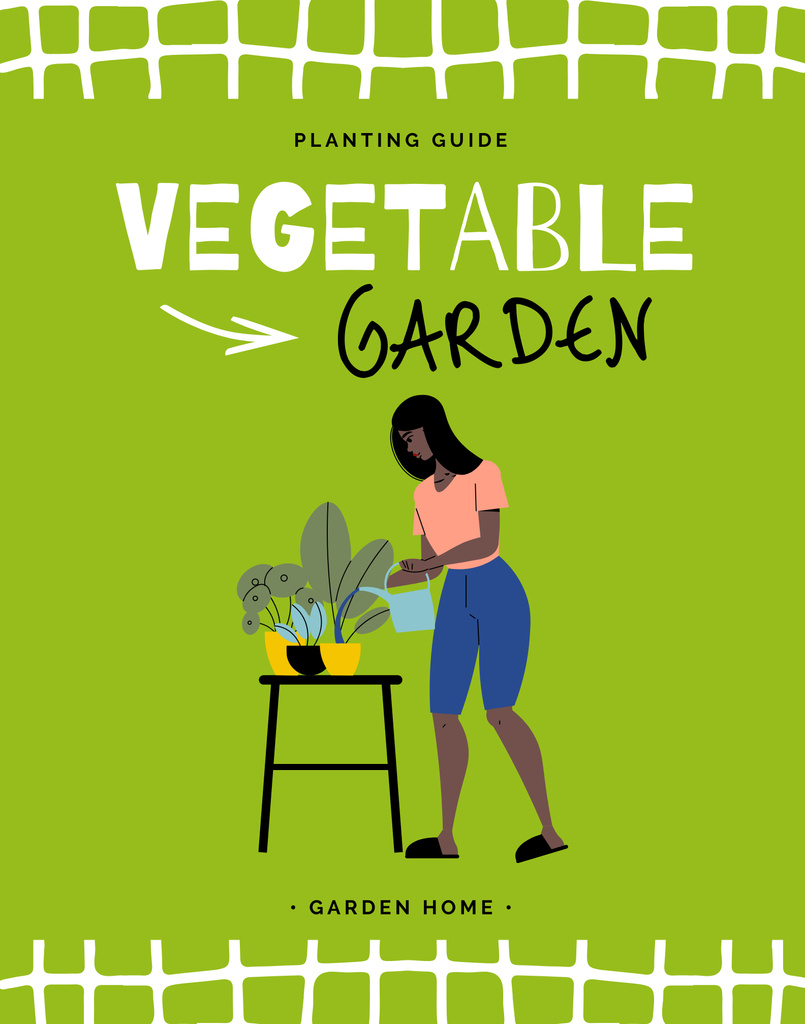 Ontwerpsjabloon van Poster 22x28in van Vegetables Planting Guide Ad