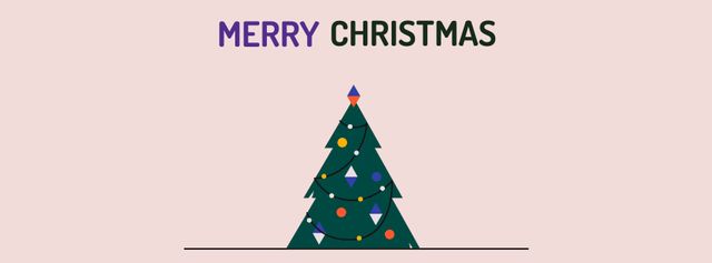 Designvorlage Funny Walking Christmas tree für Facebook Video cover