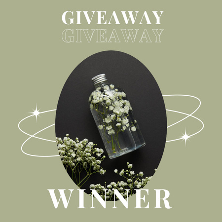 Beauty Product Giveaway Announcement Instagramデザインテンプレート