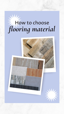 Essential Guide In Choosing Flooring Materials Instagram Video Story Design Template