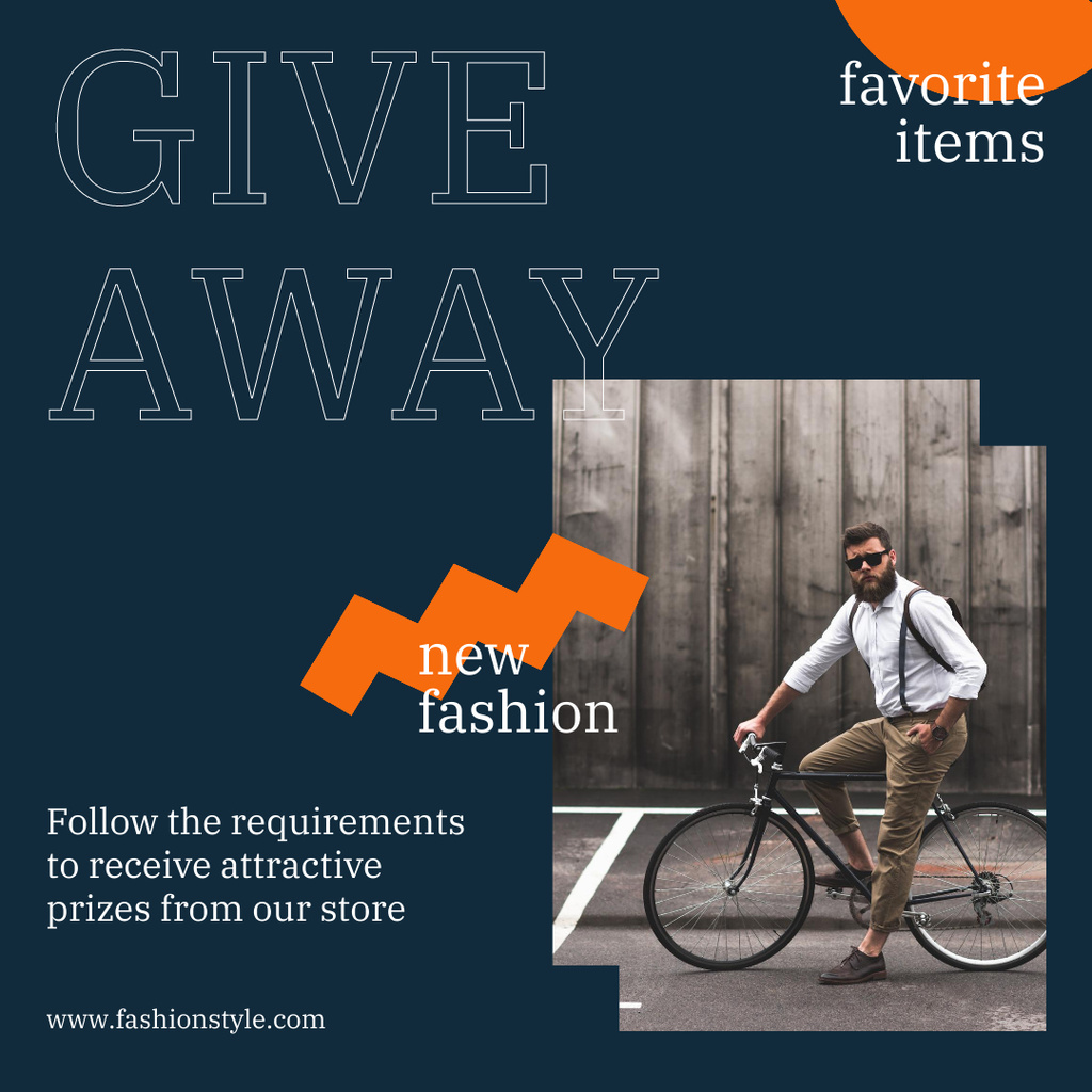 Szablon projektu Fashion Clothes Giveaway Instagram