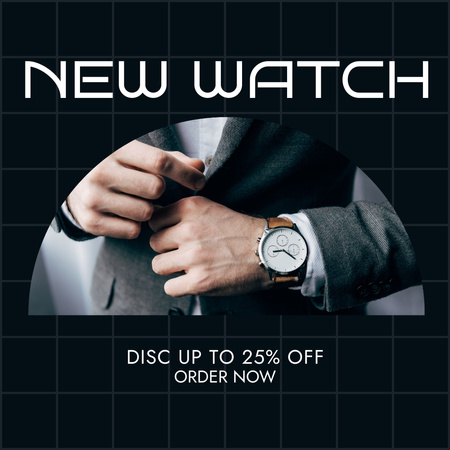 Men’s Watches Discount Instagram Design Template