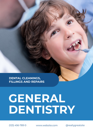 Platilla de diseño Offer of General Dentistry Services Poster