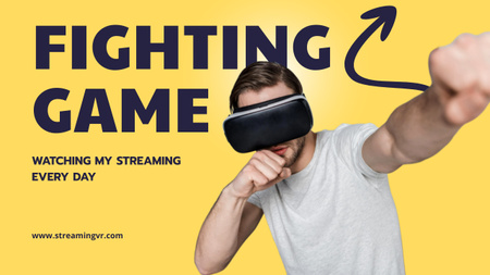 Platilla de diseño Fighting Game In VR Youtube Thumbnail