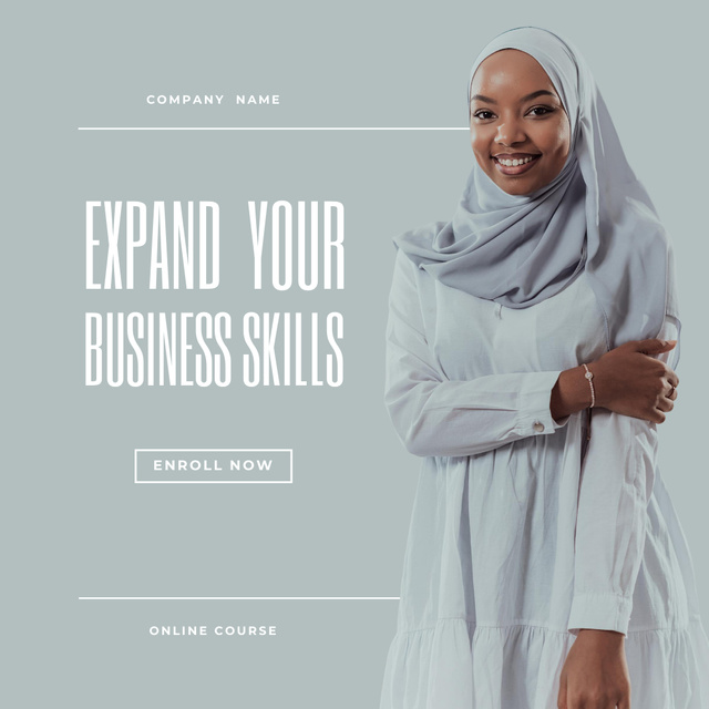 Job Training for Expanding Business Skills Animated Post Design Template