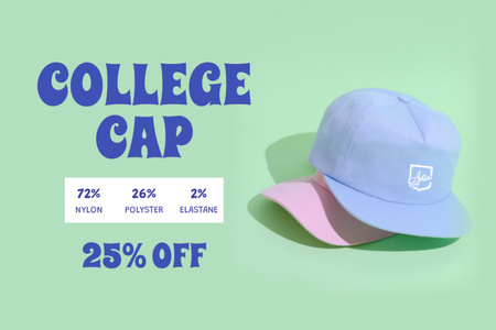 Offer Discounts on College Apparel and Merchandise Label Design Template