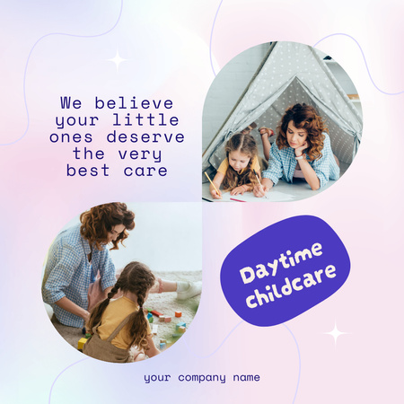 Convenient Babysitting Services Tailored to Your Needs Instagram Design Template