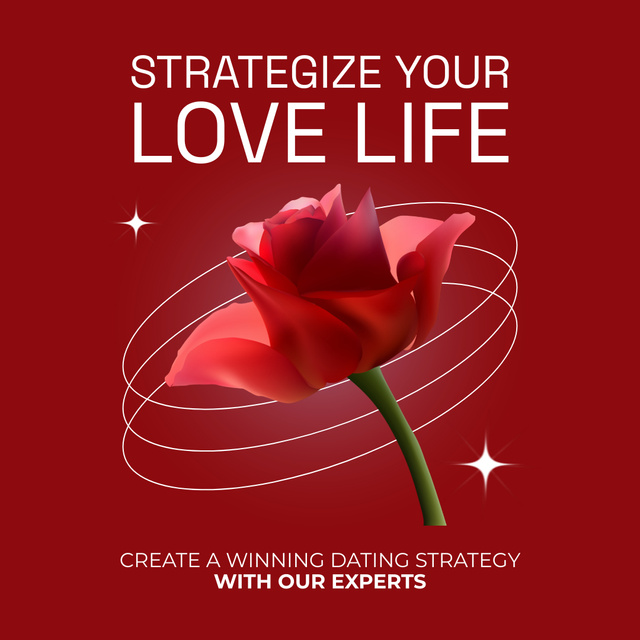 Creating Strategy for Your Love Life Animated Post Šablona návrhu