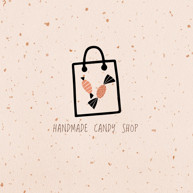Emblem of Candy Shop Logoデザインテンプレート