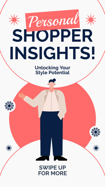 Stylish Insights for Shoppers Instagram Story Design Template