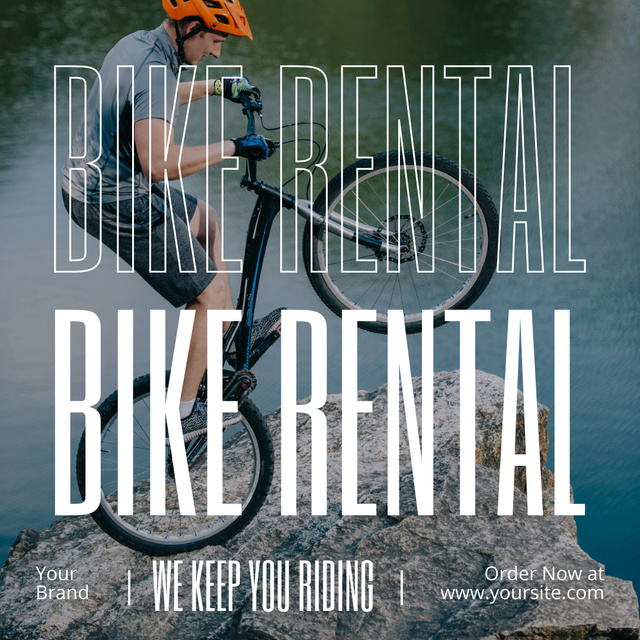 Rental Bikes for Extreme Tours Instagram Πρότυπο σχεδίασης