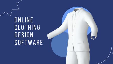 Online Clothing Designer Services Business Card USデザインテンプレート
