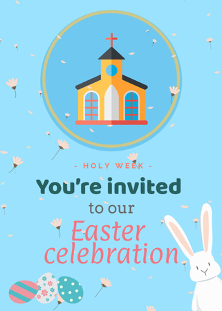 Ontwerpsjabloon van Flayer van Easter Holiday Celebration Announcement