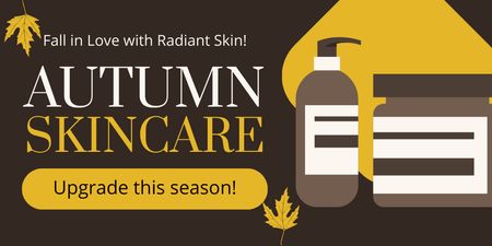 Platilla de diseño Autumn Skincare Seasonal Sale Twitter