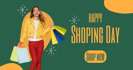 Shopping Day Announcement Facebook AD Design Template