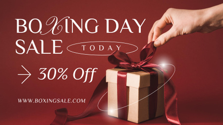 Boxing Day Sale Announcement FB event cover Design Template