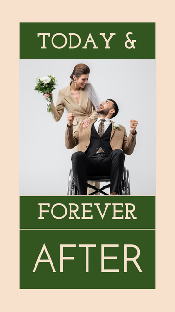 Plantilla de diseño de Today and Forever After Wedding Day Instagram Story 