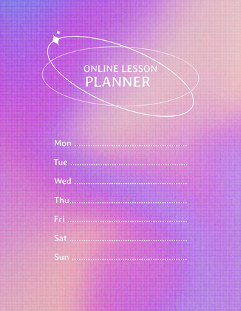 Platilla de diseño Online Lesson Plan Notepad 8.5x11in