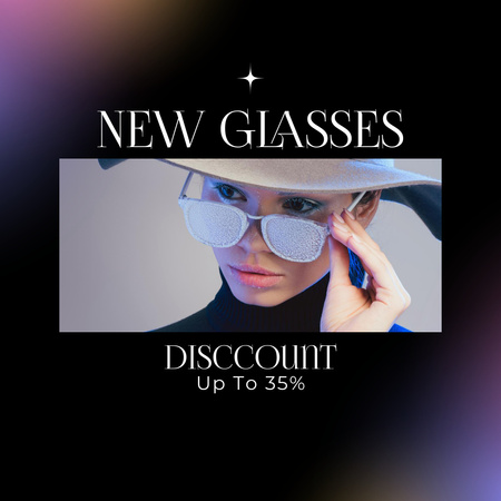 Fashion Glasses Collection Instagram Design Template