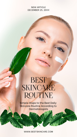 Best Skincare Routine Instagram Story Design Template