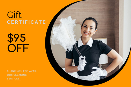 Cleaning Services Gift certificate Gift Certificate – шаблон для дизайна