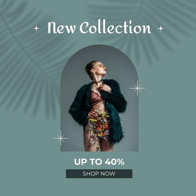 Outstanding Clothes Collection Sale Offer Instagram Design Template
