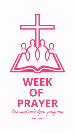 Ontwerpsjabloon van Instagram Video Story van Week of Prayer Announcement