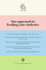 Varied School Food Service Offer Online WIth Delivery