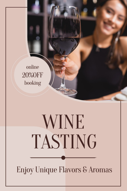 Szablon projektu Discount on Quality Wine Tasting Tumblr