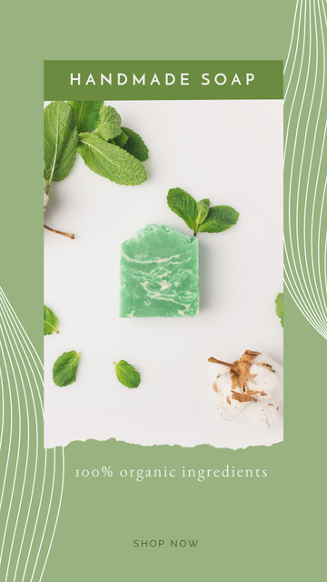 Ontwerpsjabloon van Instagram Story van Handmade Soap