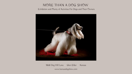 Ontwerpsjabloon van Title 1680x945px van dog show aankondiging met stamboom huisdier