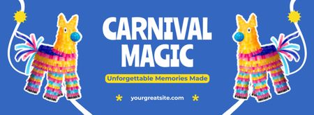 Unforgettable Carnival Announcement With Costumes Facebook cover Design Template