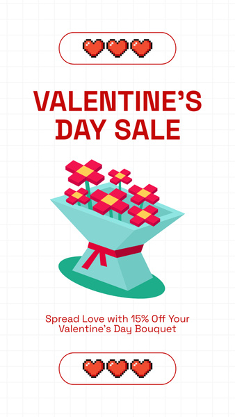 Valentine's Day Floral Bouquets At Lowered Price Offer