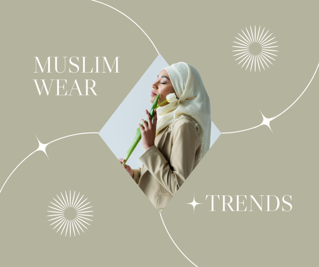 Muslim Trendy Wear Ad Facebook Modelo de Design
