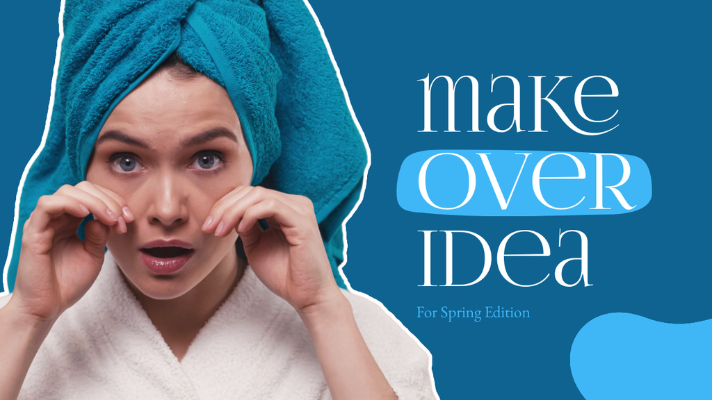 Spring Skin Care Ideas Youtube Thumbnail Design Template