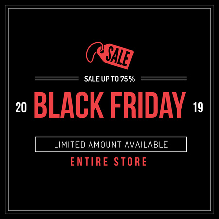 Black Friday Sale Advertisement Instagram tervezősablon