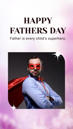 Modèle de visuel Happy Fathers Day - Instagram Story