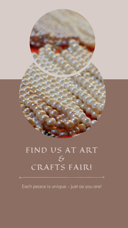 Art And Craft Fair With Necklaces Announcement TikTok Video Design Template