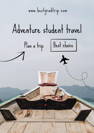 Students Trips Offer Poster A3 Design Template