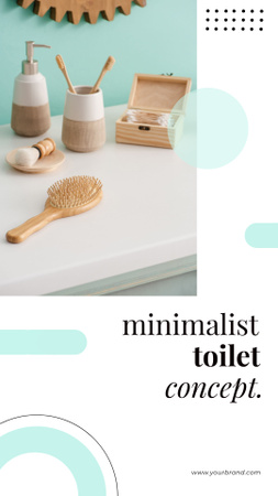 Minimalist Concept for Bathroom Instagram Story Design Template