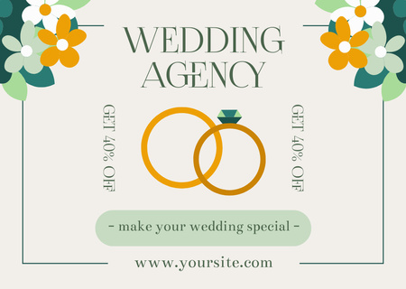 Platilla de diseño Services of Professional Wedding Planner Card